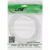 Cable de extensión DC InLine, conector macho/hembra DC 5,5x2,5mm, AWG 18, blanco 3m