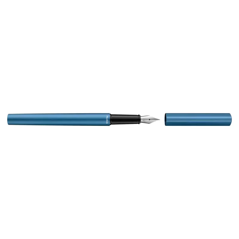 Pluma estilográfica Pelikan 823609 sistema de cartuchos azul petróleo