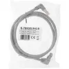 Cable de red InLine acodado en ambos extremos, S/FTP (PiMf), Cat.6, 250 MHz, PVC, cobre, gris, 1,1 m