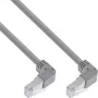 Cable de red InLine acodado en ambos extremos, S/FTP (PiMf), Cat.6, 250 MHz, PVC, cobre, gris, 1,1 m