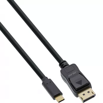 Cable de pantalla USB InLine, conector macho USB-C a conector macho DisplayPort, 7,5 m