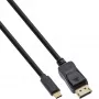 Cable de pantalla USB InLine, conector macho USB-C a conector macho DisplayPort, 7,5 m
