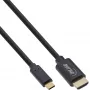 Cable de pantalla USB InLine, conector macho USB-C a conector macho HDMI, 5 m, 5 m, USB Type-C, HDMI, macho, macho, recto