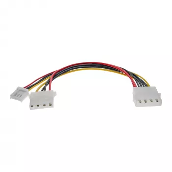 Cable de alimentación en Y interno InLine 1x Molex 5,25