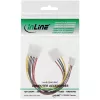 Cable de alimentación en Y interno InLine 1x Molex 5,25