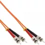 Cable de fibra óptica dúplex InLine ST/ST 50/125µm OM2 3m