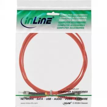 Cable de fibra óptica dúplex InLine ST/ST 50/125µm OM2 3m