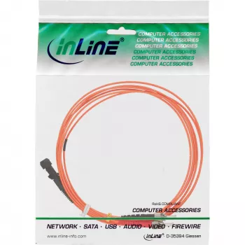 Cable de fibra óptica dúplex InLine MTRJ/ST 50/125µm OM2 2m