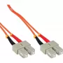 Cable de fibra óptica dúplex InLine SC/SC 50/125µm OM2 10m