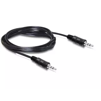 Cable de audio DeLOCK 84001 2,5 m 3,5 mm negro