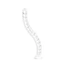 Canaleta de cables, InLine 59997C canaleta vertical flexible para mesa, 2 compartimentos, 0,80 m, blanca