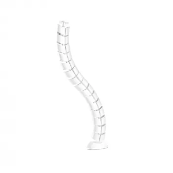 Canaleta de cables, InLine 59997C canaleta vertical flexible para mesa, 2 compartimentos, 0,80 m, blanca