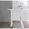 Canaleta de cables, InLine 59997C canaleta vertical flexible para mesa, 2 compartimentos, 0,80 m, blanca
