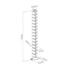 Canaleta de cables, InLine 59997C canaleta vertical flexible para mesa, 2 compartimentos, 0,80 m, blanca