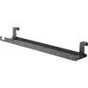 Bandeja/guía de cables para montaje bajo la mesa InLine 131×590×74 mm, negra