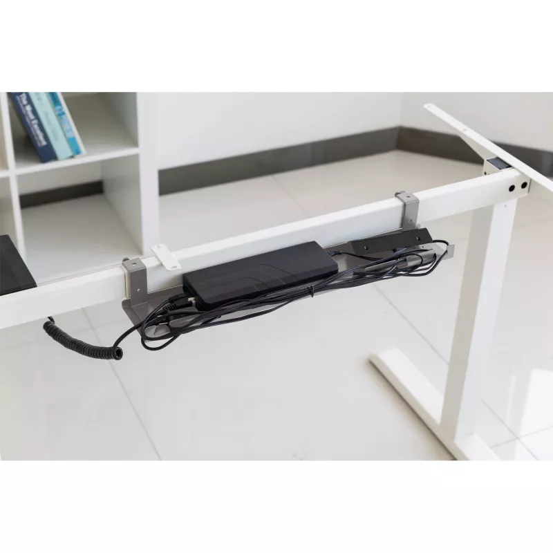 Bandeja de cables para montaje bajo la mesa InLine 131×590×74 mm gris