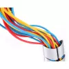 Guía de cables flexible InLine, vertical para mesas, 2 compartimentos, 0,80 m plateada