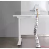 Guía de cables flexible InLine, vertical para mesas, 2 compartimentos, 0,80 m plateada