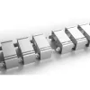 Canaleta de cables InLine para mesas de altura regulable, 4 compartimentos, gris, 68×36×42 mm