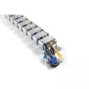 Canaleta de cables InLine para mesas de altura regulable, 4 compartimentos, gris, 68×36×42 mm