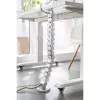 Canaleta de cables InLine para mesas de altura regulable, 4 compartimentos, gris, 68×36×42 mm