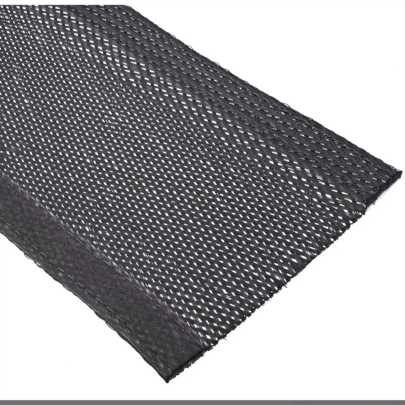 Funda de cables InLine funda de tela con cierre de velcro 1 m × 25 mm, negra