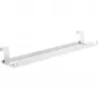Canaleta para cables/bandeja para montaje bajo mesa InLine 131×590×74 mm, blanco