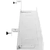 Canaleta para cables/bandeja para montaje bajo mesa InLine 131×590×74 mm, blanco