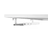 Canaleta para cables/bandeja para montaje bajo mesa InLine 131×590×74 mm, blanco