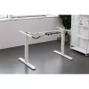 Canaleta para cables/bandeja para montaje bajo mesa InLine 131×590×74 mm, blanco