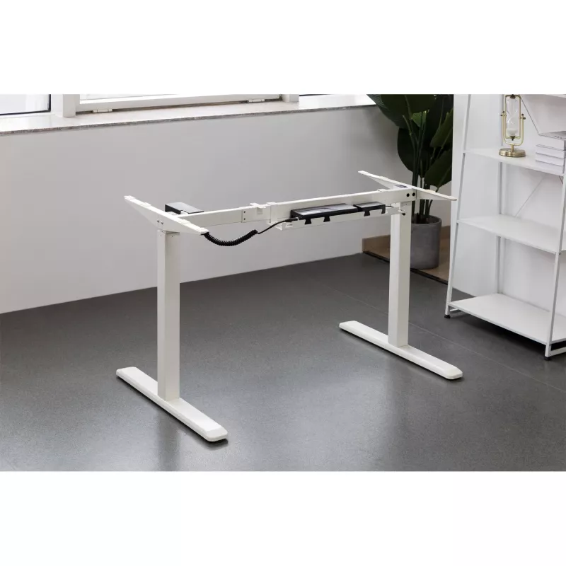 Canaleta para cables/bandeja para montaje bajo mesa InLine 131×590×74 mm, blanco