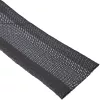 Funda canaleta para cables InLine 59993A — tubo textil con cierre de velcro, 1 m × 25 mm, negro