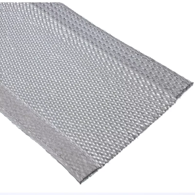 InLine Funda de tela para cables con cierre de velcro, 1 m x 40 mm, gris
