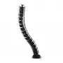 InLine tubo para cables flexible, vertical para mesas, 2 cámaras, 0,80 m negro