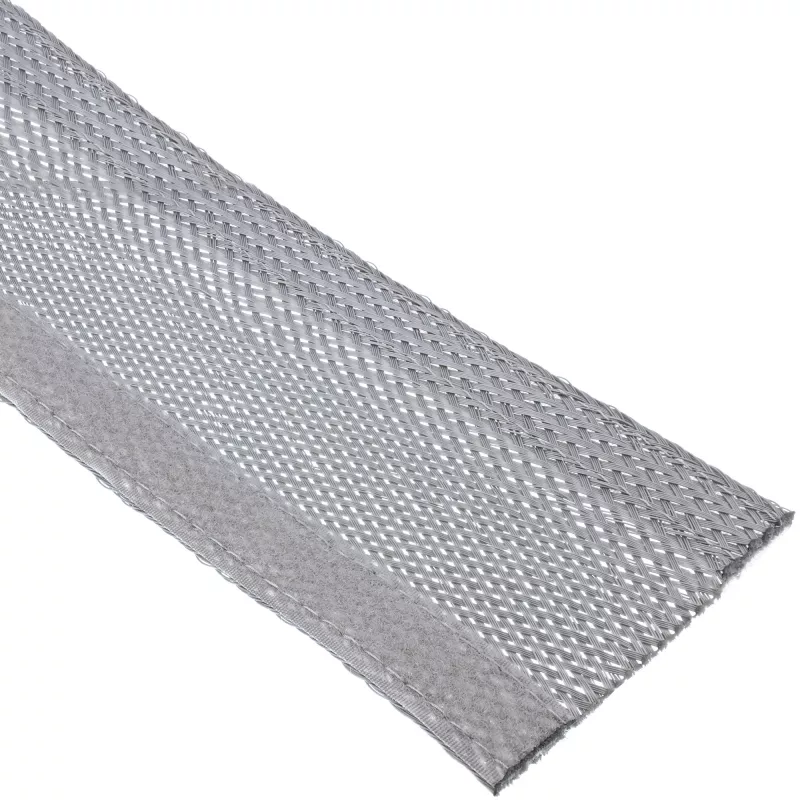InLine canaleta para cables, tubo textil con cierre de velcro, 1 m x 25 mm gris