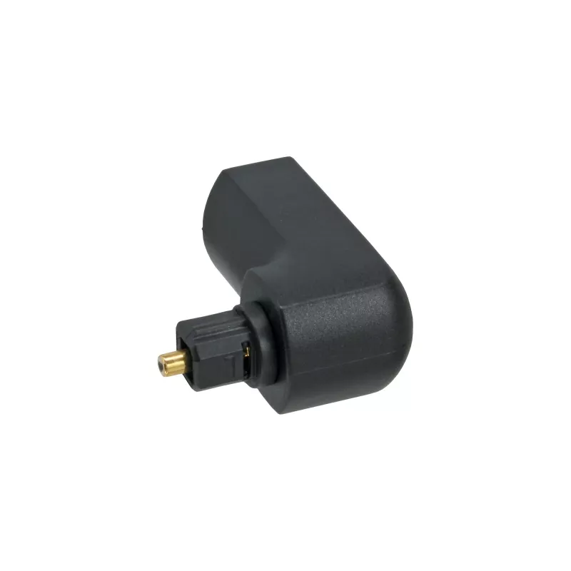 InLine adaptador de cable de audio óptico Toslink conector macho / conector hembra 90° en ángulo