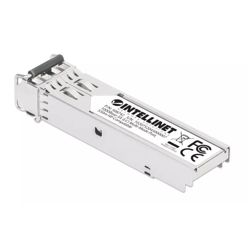 Intellinet módulo transceptor de fibra óptica Gigabit SFP Mini-GBIC 1000Base-SX LC 550m 850nm