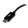 StarTech.com adaptador host Micro USB a USB OTG de 5in M/F, 0,127 m, Micro-USB B, USB A, USB 2.0, 0,48 Gbit/s, negro