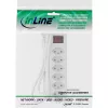 InLine regleta de enchufes SUIZA, 6 tomas, con interruptor, 1,5 m, blanco
