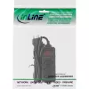 InLine regleta de enchufes SUIZA, 3 tomas, con interruptor, 1,5 m, negro