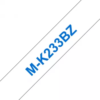 Cinta de rotular Brother MK233 12 mm azul/blanco