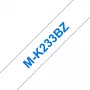 Cinta de rotular Brother MK233 12 mm azul/blanco