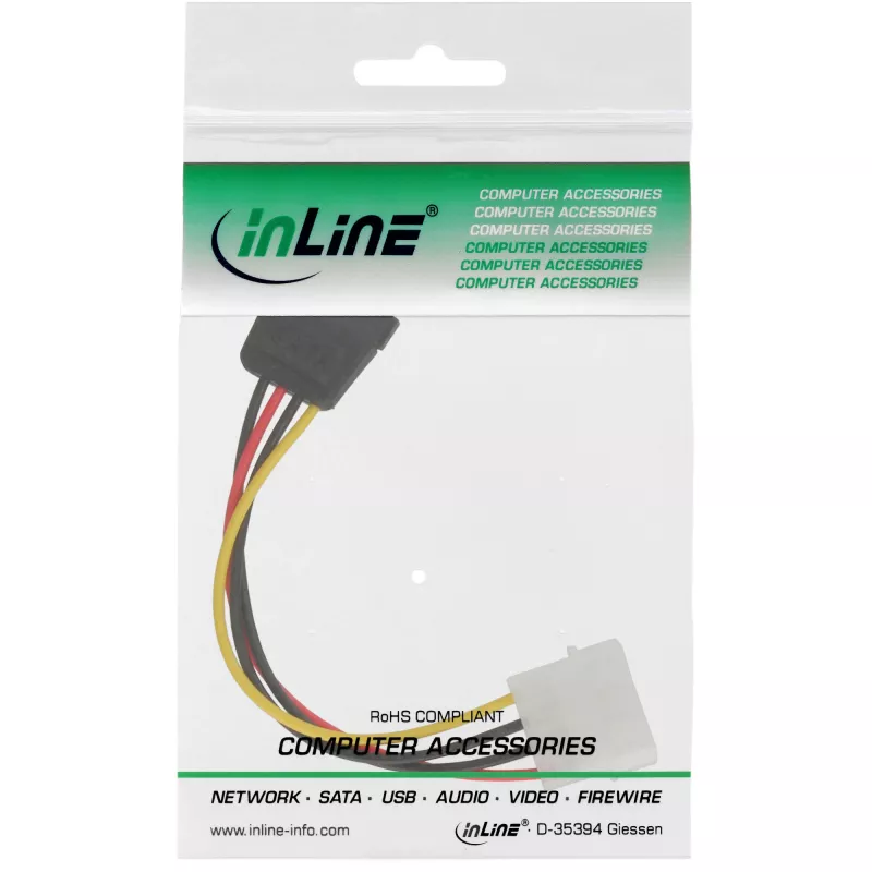 InLine cable de alimentación SATA 1x 5,25 pulgadas / SATA 0,30 m