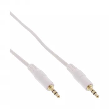 InLine cable de audio 3,5 mm jack conector macho / conector macho blanco/dorado 3 m