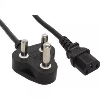 InLine Cable de alimentación tipo D Sudáfrica 5A / conector IEC 1,8 m