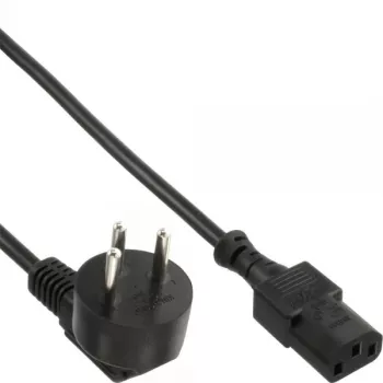 Cable de alimentación InLine 16652H Israel tipo H 3 polos conector IEC C13 1,8 m