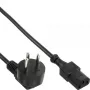 Cable de alimentación InLine 16652H Israel tipo H 3 polos conector IEC C13 1,8 m