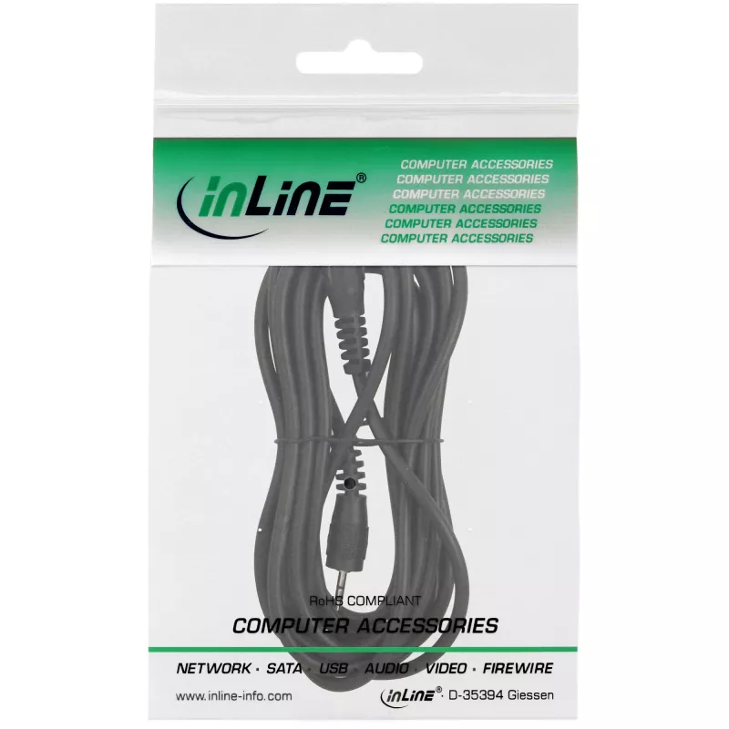 InLine Cable de audio 2,5 mm estéreo conector macho/macho 0,5 m