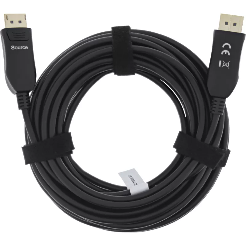 InLine Cable DisplayPort 1.4 AOC, 8K4K, negro, 40 m