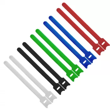 InLine bridas de velcro para cables 12x240mm 10 uds., 5 colores